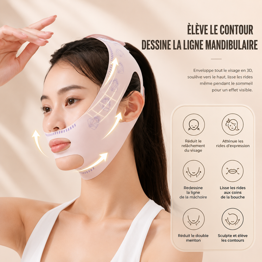 Bandage Amincissant Menton & Joues — Effet V-Line