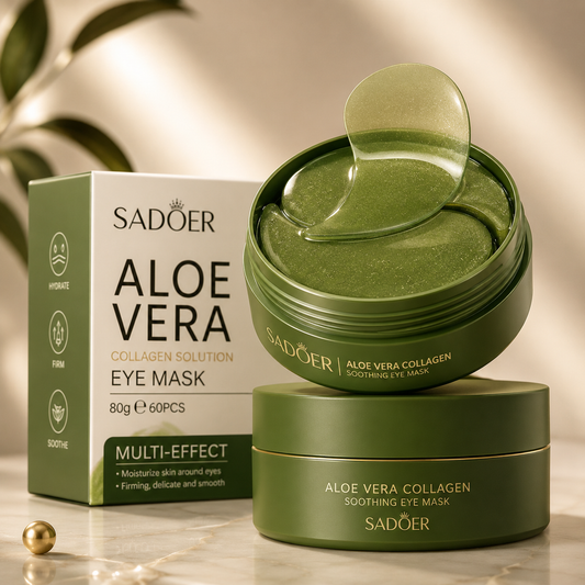 Patchs Yeux au Collagène et Aloe Vera — Anti-Cernes (60 pièces)